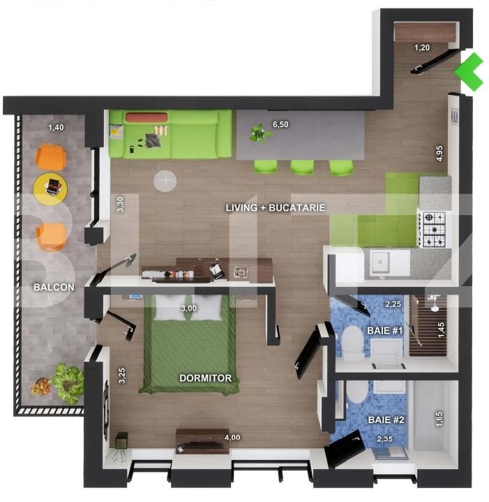 Apartament de vânzare 2 camere Floreşti - 83404AV | BLITZ Cluj-Napoca | Poza1