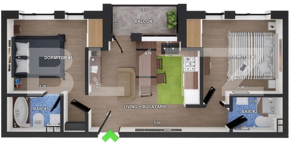 Apartament de vânzare 3 camere Floreşti - 83408AV | BLITZ Cluj-Napoca | Poza1