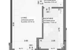 Garsoniera de 44 mp, gradina, optional parcare, Grivitei