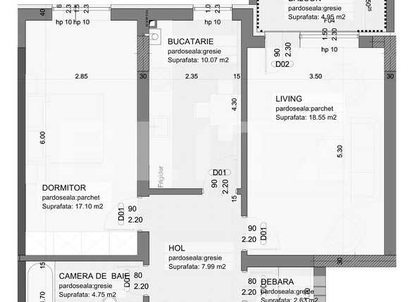 Apartament de vânzare 2 camere Grivitei - 83567AV | BLITZ Brașov | Poza2