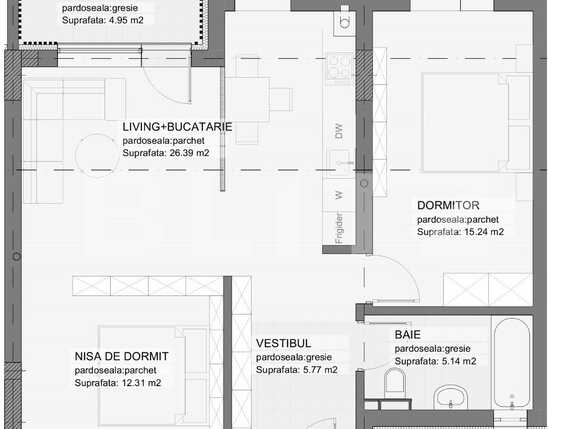 Apartament de vânzare 2 camere Grivitei - 83570AV | BLITZ Brașov | Poza1