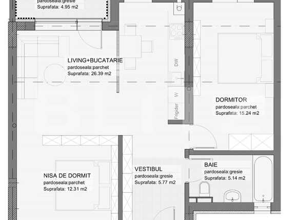 Apartament de vânzare 2 camere Grivitei - 83574AV | BLITZ Brașov | Poza1
