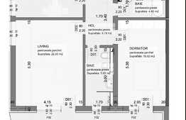 Apartament 2 camere, 67 mp, gradina 32 mp