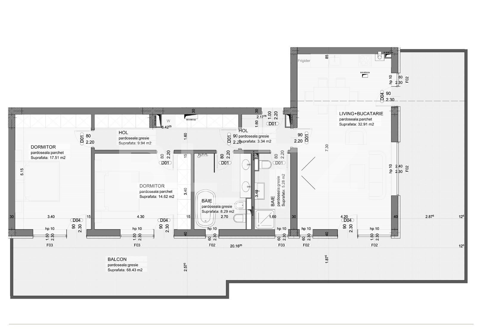 Apartament de vânzare 3 camere Grivitei - 83588AV | BLITZ Brașov | Poza1