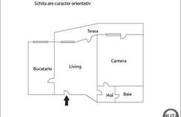Vanzare 2 camere, 58 mp utili, zona V. Garbaului, boxa, parcare si terasa 10 mp