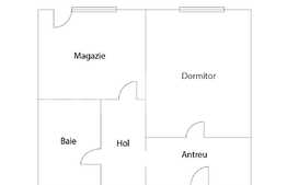 Apartament 1 cameră, 30 mp, renovabil, Dambul Rotund