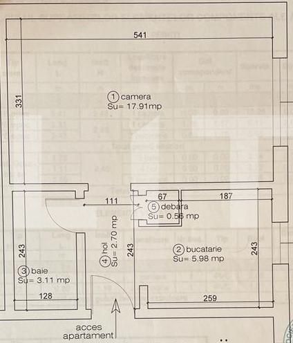 Garsonieră de vânzare Calea Bucuresti - 83876AV | BLITZ Brașov | Poza1