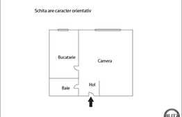 De vanzare 1 camera, 41 mp, semifinisat! Zona Teilor! Pret OPORTUN!