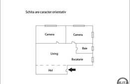 Vanzare apartament 3 camere, 49 mp utili, cu parcare