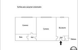 Vanzare apartament 2 camere, 34 mp utili, zona strazii Mehedinti