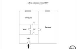 De vanzare apartament 1 camera, 33 mp, zona strazii Bulevardul Muncii