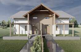 Teren 1100 mp, cu autorizatie constructie duplex, Chinteni, la strada asfaltata!