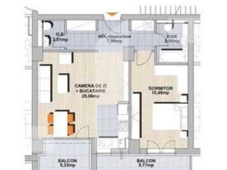 Apartament de vânzare 2 camere Noua - 84428AV | BLITZ Brașov | Poza1