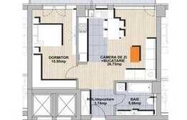 Apartamente cu  2 camere , 52,03 mp, zona Noua, etaj 1, 2, 4, 5, 7, 9 