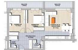 Apartamente cu 3 camere, 69,8 mp, zona Noua etaj 3 si 4 