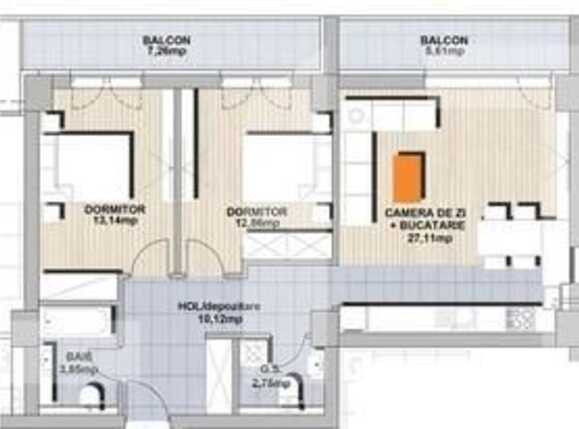 Apartament de vânzare 3 camere Noua - 84444AV | BLITZ Brașov | Poza2