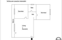 Vanzare apartament 3 camere, 78.38 mp la 2 minute de E60! Semifinisat!