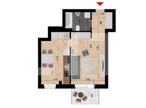 Garsonieră de vânzare Zorilor - 84469AV | BLITZ Cluj-Napoca | Poza1