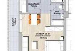 Garsoniera de 47 mp, etaj intermediar, zona Noua