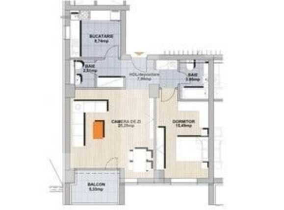 Apartament de vânzare 2 camere Noua - 84481AV | BLITZ Brașov | Poza1