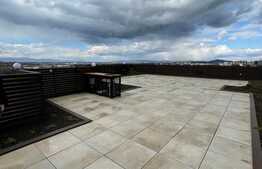 Penthouse 3 camere, 98 mp utili, mobilat/utilat modern, doua terase generoase cu view panoramic, zona Tractoru