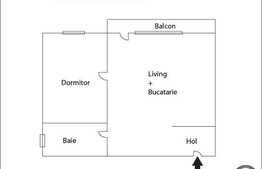 Vanzare 2 camere, 63 mp utili, semifinisat! Zona linistita! Loc parcare cu CF!
