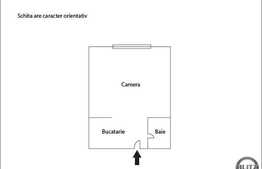 Garsoniera 22 mp, complet mobilata, zona strazii Cojocnei