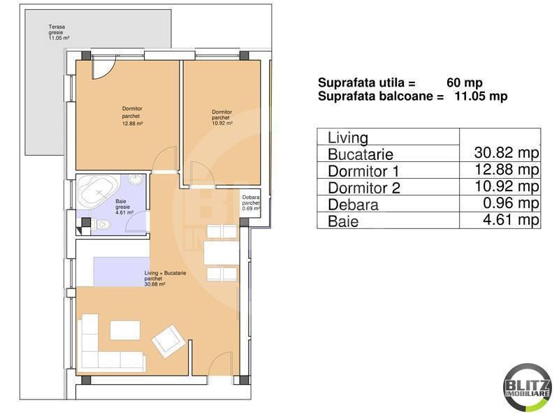 Apartament de vânzare 3 camere Floreşti - 8462AV | BLITZ Cluj-Napoca | Poza1