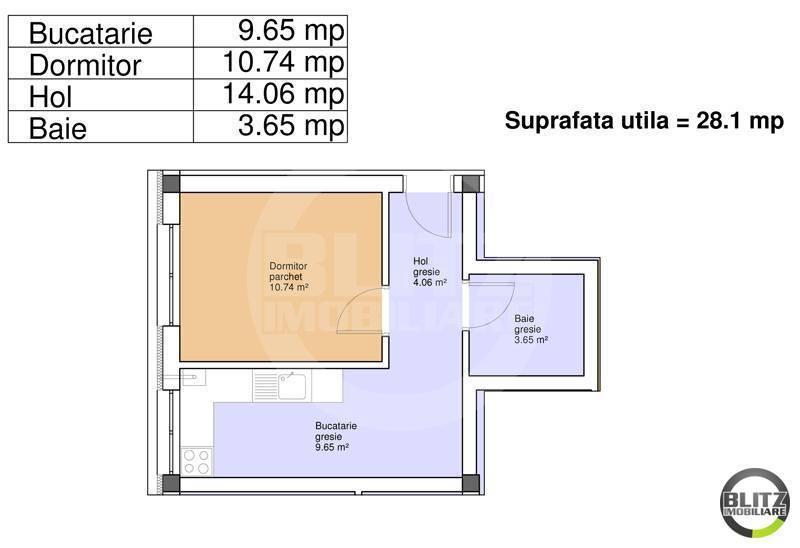 Garsonieră de vânzare Floreşti - 8463AV | BLITZ Cluj-Napoca | Poza1