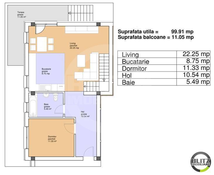 Apartament de vânzare 4 camere Floreşti - 8474AV | BLITZ Cluj-Napoca | Poza1