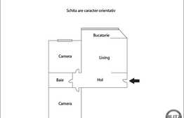 Vanzare apartament 2 camere, 60 mp, mobilat, utilat, zona strazii Plopilor