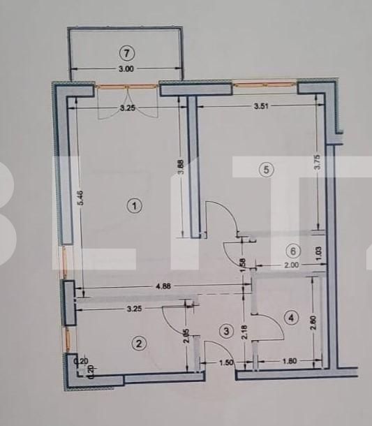 Apartament 2 camere, 54mp, parcare, zona Avantgarden 