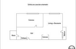 Vanzare apartament 2 camere, partial finisat, 58.5 mp, zona strazii Stejarului!