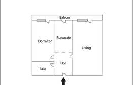 Vanzare 2 camere, 56.30 mp, decomandat! Zona strazii Porii! Parcare cu CF!