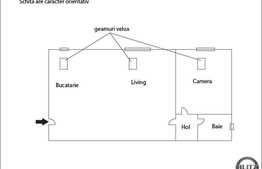 In zona Real, apartament la mansarda, 41 mp 2 camere semidecomandate