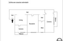 Apartament 3 camere de vanzare, 63 mp utili, zona Campului, cu parcare si boxa