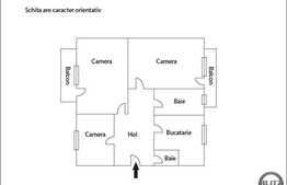 Vanzare apartament 3 camere, 82,10 mp, boxa, zona strazii Calea Manastur