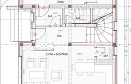 Casa individuala cu garaj, expunere sudica, 137 mp, 550 teren, Gilau 