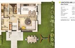 Apartament 4 camere, 120 mp, curte de cca 95 mp, zona Tauti