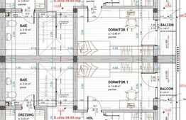 Case cuplate, 120 mp, gradina 105 mp, semifinisat, zona Poligonului  
