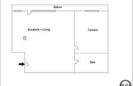 2 camere de vanzare, 61 mp, decomandat, garaj subteran