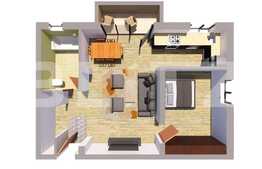 Apartament 2 camere, 53mp, semifinisat, parcare, zona Cetatii 