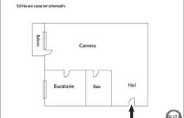 Garsoniera, 28 mp, etaj intermediar, zona strazii Mehedinti