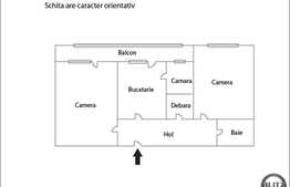 Vanzare 2 camere, 43.66 mp utili, zona Primaverii, imobil reabilitat termic