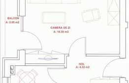 1 camera de vanzare in imobil nou, zona nou dezvoltata! Garaj!