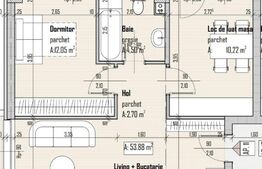 Apartament 3 camere, etaj intermediar, zona Petrom, FINISAT