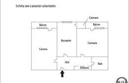 Vanzare apartament 2 camere decomandate, 52 mp, zona Vidraru. Etaj intermediar!