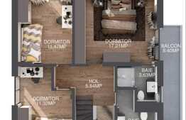 Reducere de pret! Casa cuplata, 120 mp utili, 320 mp teren, Apahida