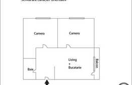 De vanzare apartament cu 3 camere, 61 mp, zona linistita! Finisaje noi! Parcare!