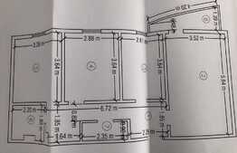 Apartament 3 camere, 2 bai, 72 mp, zona ITC